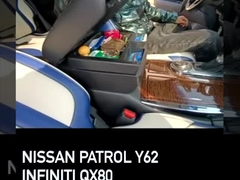 ทุ่มเทเพื่อการลาดตระเวน y62 PAR ที่เท้าแขนพลาสติกยกสีดำที่เท้าแขนภายในรถ